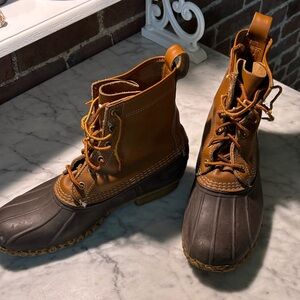 L.L. Bean Leather Duck Boots made in USA